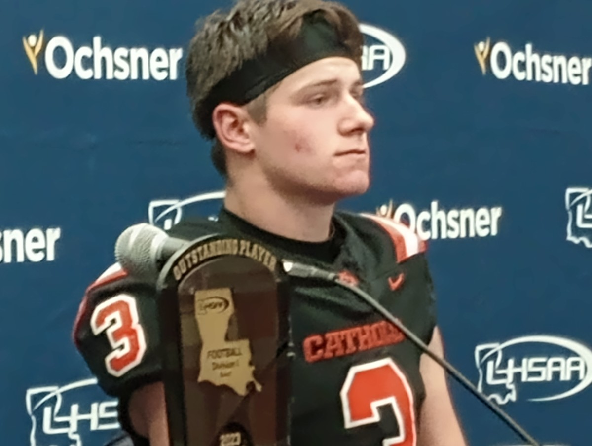 Catholic-Baton Rouge receiver Bradley Wright 